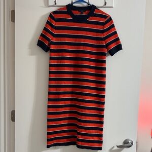 J. Crew Short-Sleeve Striped Sweater Dress
